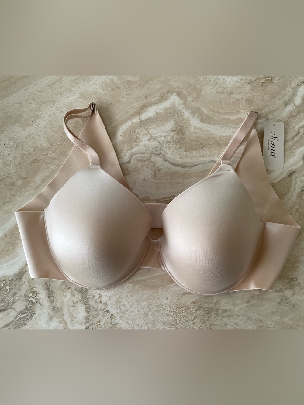 Soma NWT Light Nude Vanishing Back Full Coverage Bra 38B #570160251 - Picture 3 of 10